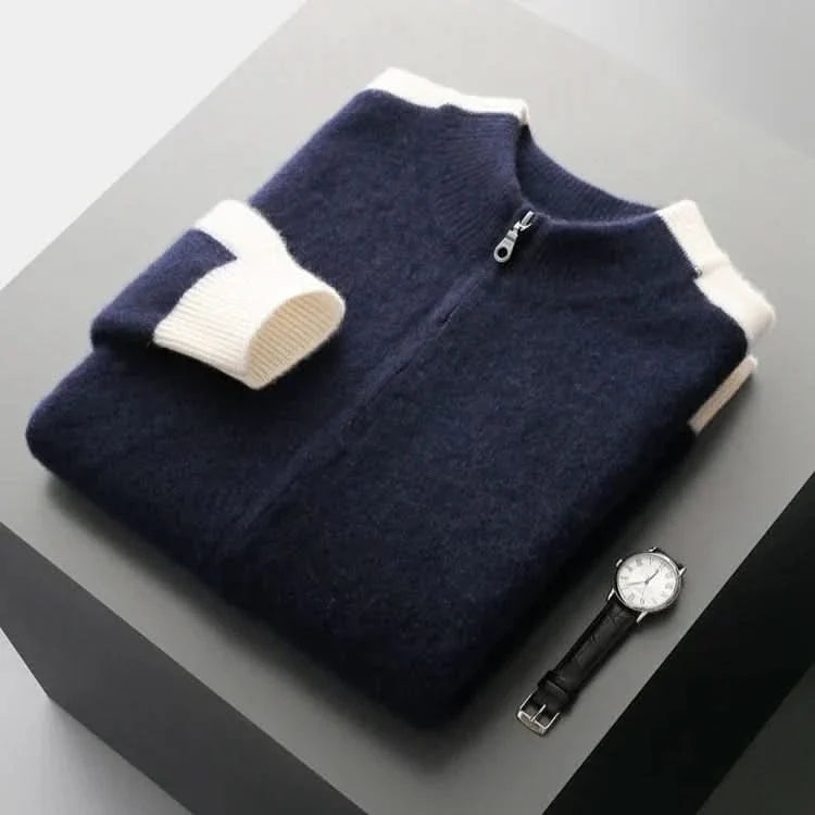 FERRARA CASHMERE ZIP-THROUGH JACKET